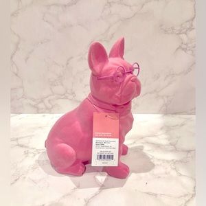 Spritz Valentine Flocked French Bulldog Tabletop Decor
